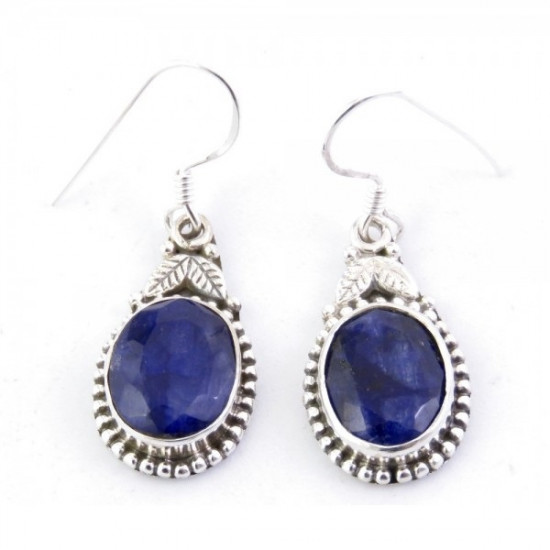 Sapphire - silver earrings Sapphire - silver earrings